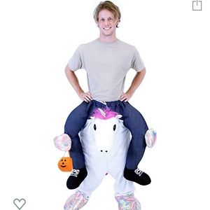 Men’s piggyback unicorn costume